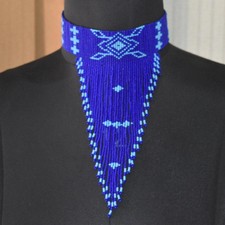 Handmade Necklace Seed Bead Boho American Style Nativ Beaded Multi Strand Gifts