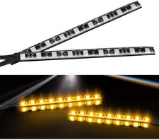 2pcs Waterproof Flexible Amber Led Light Strip 12v 9-5050-smd Led Strip For Mot