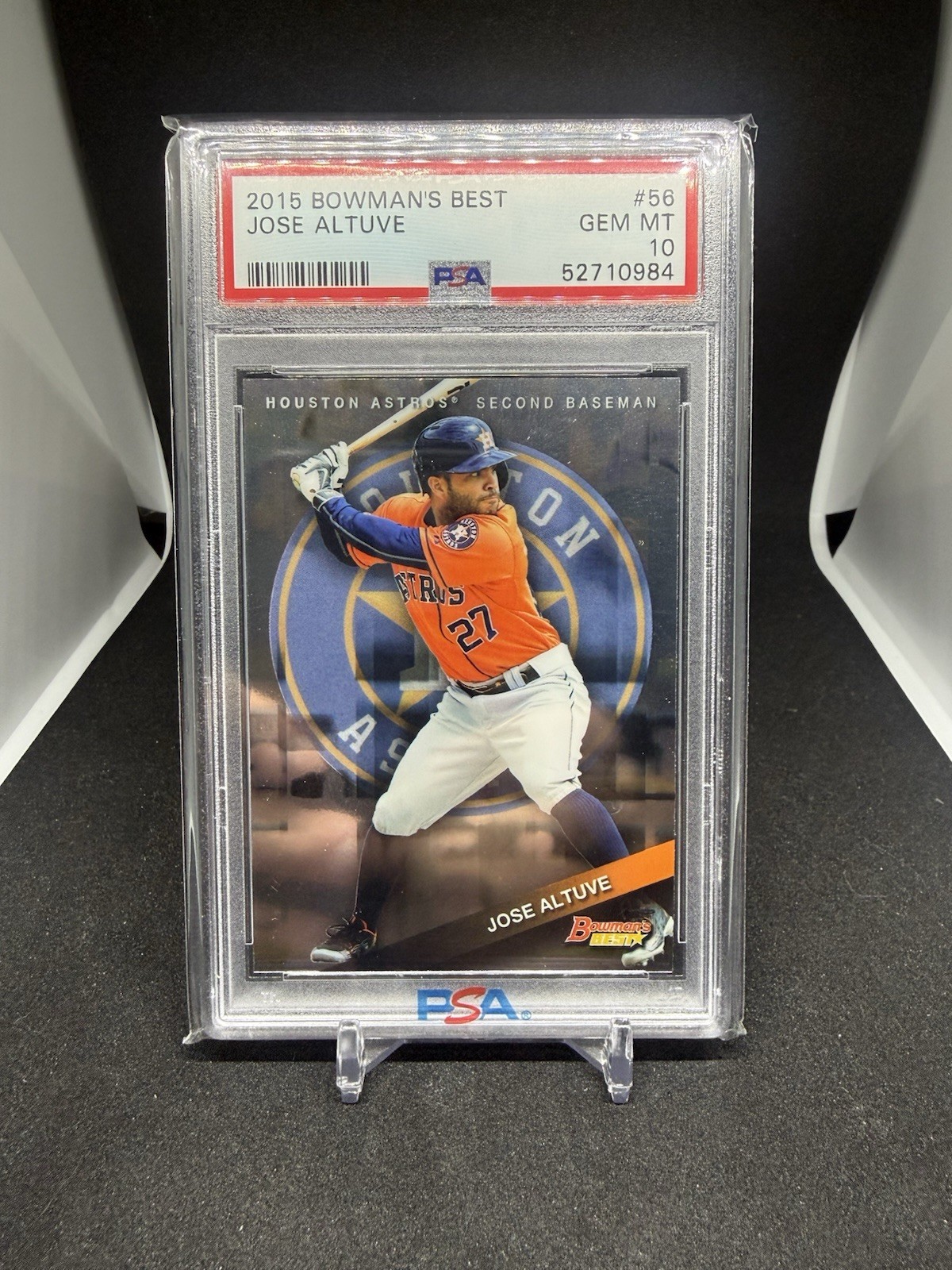 Bowman 2015 Bowman's Best Jose Altuve Houston Astros #56 PSA 10