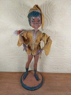 Vintage 1960s Tilso Pixie Elf Girl With Butterfly