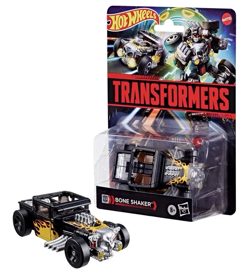 Transformers X Hot Wheels Collaborative: Hasbro 2025 (BONE SHAKER) 8+ Brand New! - Image 3 of 4