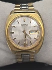 Seiko Automatic 37mm Silver Day/Date Dial Mens Watch 7009-8100