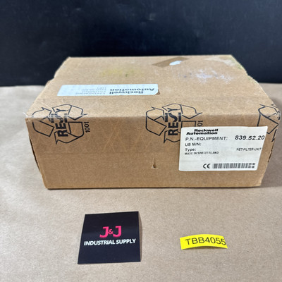 New Rockwell 839.52.20 Net Filter Unit Warranty  