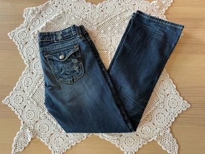MEK Denim Jeans Women s Sz 30x32 Dark Blue Boot Cut Tacoma Western Cowgirl Rodeo