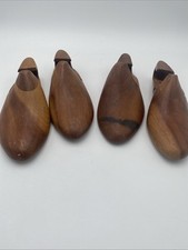 Vintage Wooden Shoe Stretcher Forms Set 2 Solid Cherry Wood Forms Tree Read