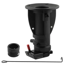 Adjustable Cushioned 5Th Wheel Gooseneck Adapter 12-16 Remote Release Black