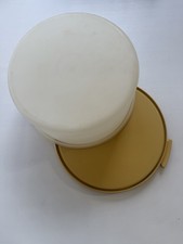 Vintage Nostalgic 1970s Tupperware Cake Carrier 1256  1257 W/Harvest Gold Base