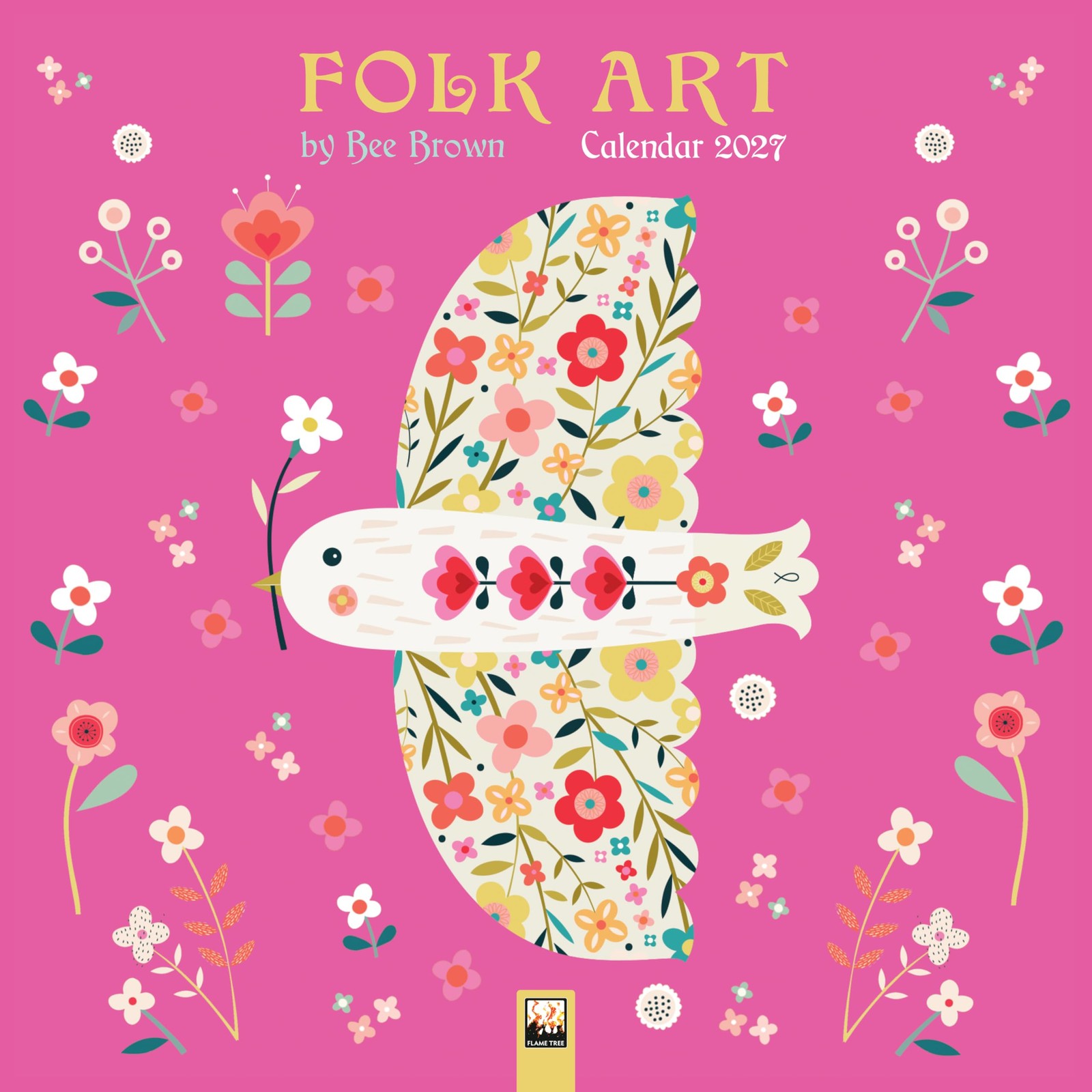 Folk Art By Bee Brown Wall Calendar 2027 - Image 3