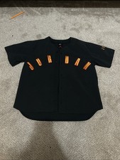 1990s Rare Vintage Spelled Out Micheal Jordan Black Baseball Jersey. Size Small.