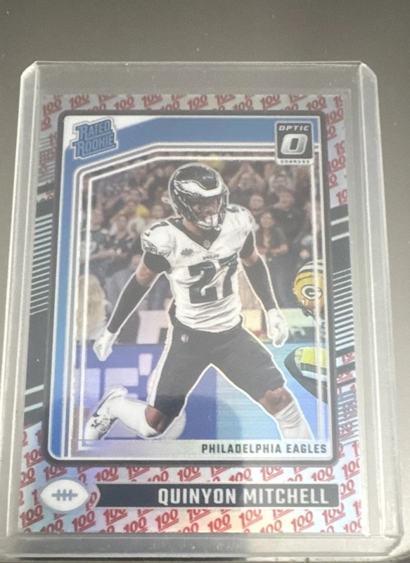2024 Panini Optic 💯Emoji - Quinyon Mitchell Rated Rookie #282 One Hundred 💯 