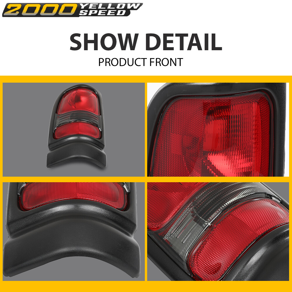Fit For 1994-2001 Dodge Ram 1500 94-02 2500 3500 Pickup Tail Lights Brake Lamps