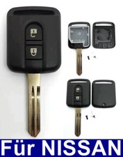 2Tasten Télécommande Clé Boîtier Vierge pour Nissan Almera Tino Micra