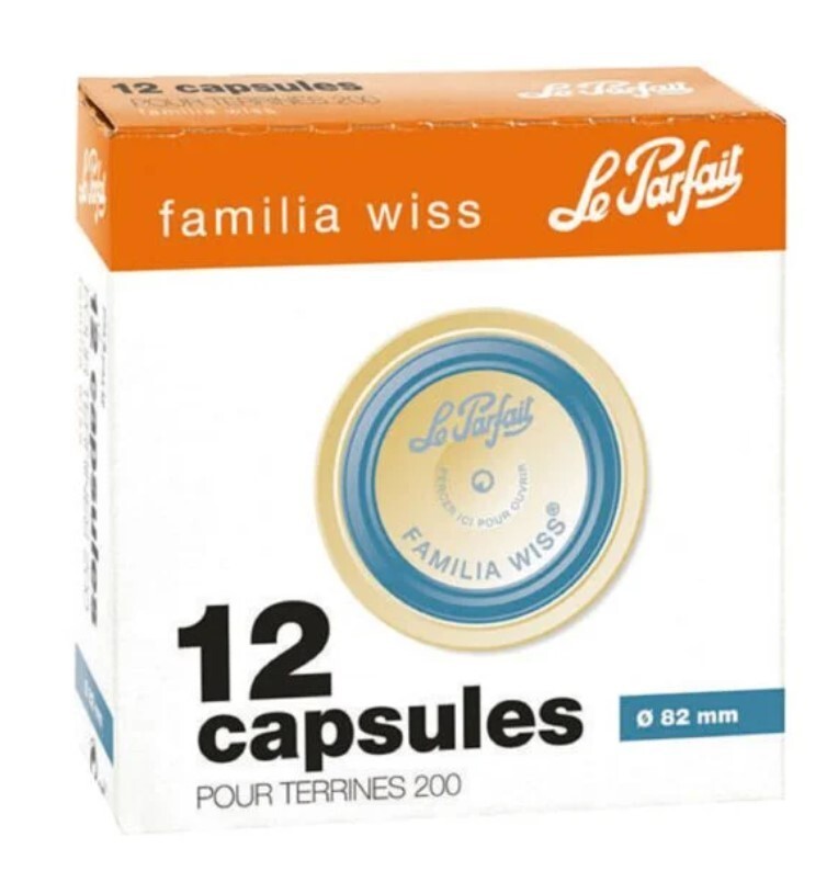 12 Capsule per Terrina Familia Wiss ° 82 MM 200 Gr Le Parfait
