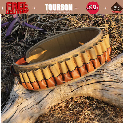 Tourbon Shooting Cartridges Belt Ammo Carrier 12G Shotgun Shotshell Carry Holder