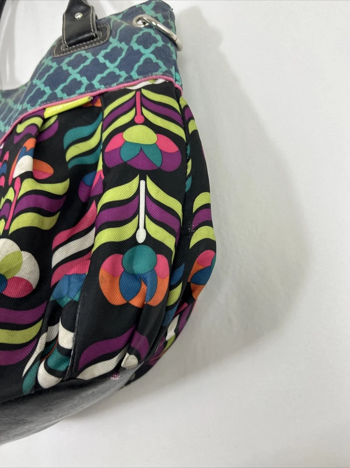 Bolso de Mano Lily Bloom Doble Correa Multicolor Geométrico 9x12x6 Foto 3 de 4