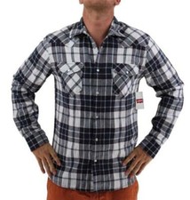 NEW LEVI'S MEN'S CLASSIC LONG SLEEVE BUTTON UP SHIRT PLAID NAVY 3LYLW0062CC