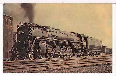 1946 B&M Baldwin Rid Mountain-type Steam Locomotive #4113 ''Black Arrow'' Postcard