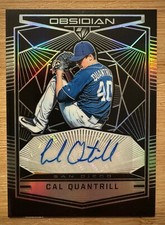 CAL QUANTRILL Auto -2019 Panini Chronicles -Obsidian Prizm Autos -PADRES ROCKIES