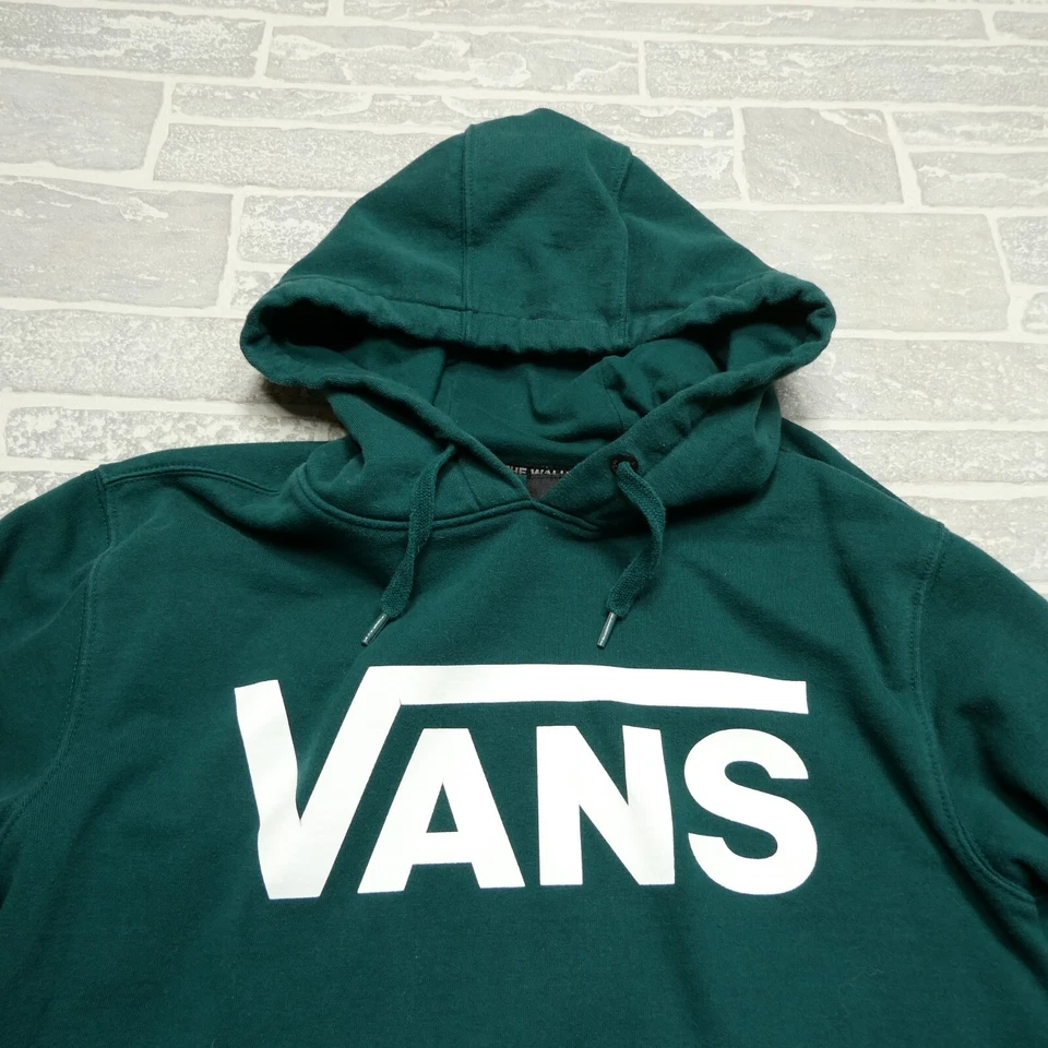 DE COLECCIÓN Vans Sudadera con Capucha Adulto Pequeña Verde Polar Sudadera con Capucha Patinador Grunge Foto 3 de 4