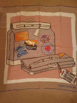 Louis Vuitton silk square scarf | eBay