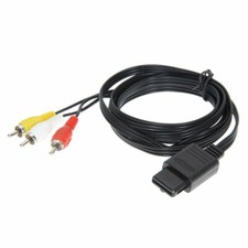 6FT RCA AV TV Audio Video Stereo Cable Cord For N64 SNES GameCube
