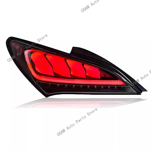 Par de luces traseras LED secuenciales blancas brillantes para Hyundai Genesis cupé 2010-2016 - Imagen 8 de 10