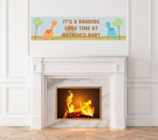 Dinosaur - Baby Shower Printed Banner - Indoor Outdoor Dinosaur Banner