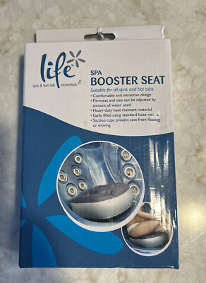 Life Essentials Hot Tub Accessories Single Spa Booster Seat Shower New In Box 