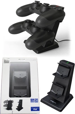 BIGBEN INTERACTIVE Playstation 4 Dual Charger Ladestation Ladegerät USB bis zu 2 Controller PS4