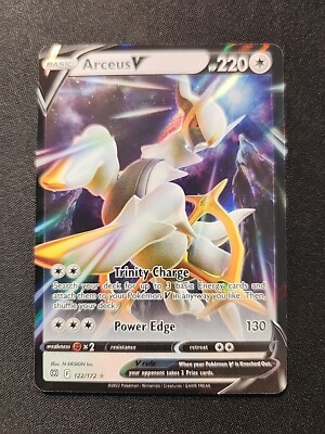 pokemon card 122 172 Arceus V - SWSH09: Brilliant Stars [ULTRA RARE]