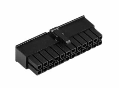 24 Pin Buchse ATX EPS Stromanschluss Buchse schwarz + 24 Buchsenpins UK MacroMods