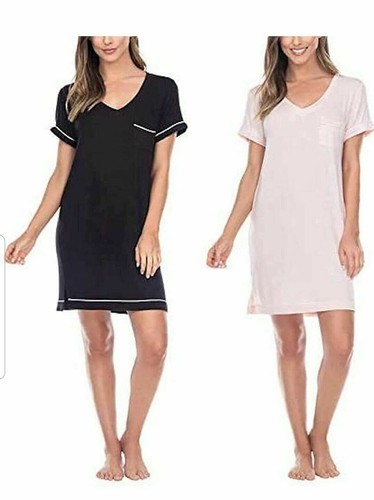 Honeydew Ladies' Super Soft Jersey Sleeping Shirt 1 or 2 Pack - 第 2/39 張圖片