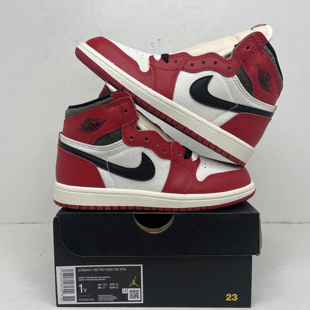 Nike Air Jordan 1 Retro High OG Lost and Found Red Black FD1412