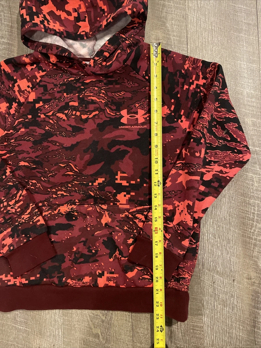 Under armour red sales camo hoodie