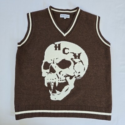 Skull Heaven Can Wait Brown Sweater Fashion The Heaven Can Wait