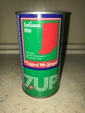 7 UP UNCLE SAM CAN 1976, INDIANA - COMPLETE YOUR COLLECTION!!