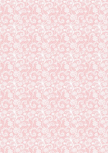 Papel tapiz de diseño de encaje rosa tamaño A4 papel de oblea comestible/hoja de glaseado - Imagen 3 de 4