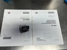 WACKER  Portable Generator  GP3800 PARTS Manual & GP3800A  Operators Manual