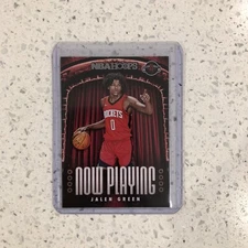 2021-22 Panini NBA Hoops Now Playing Rookie Insert JALEN GREEN Houston Rocket RC