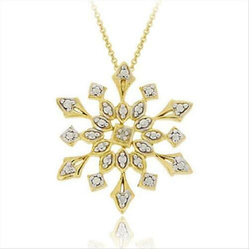203Jewelry DTTOP38 750/925 ice knock Type2 Diamond Necklace Yellow 