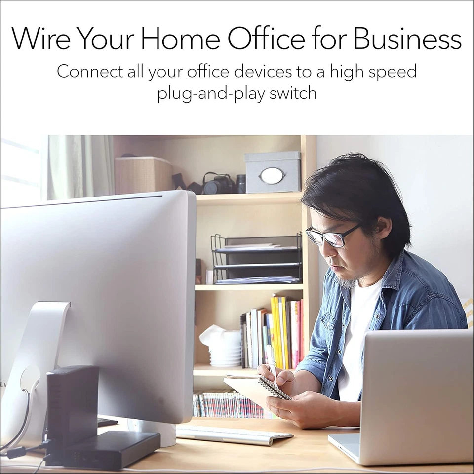 NETGEAR 5-Port Gigabit Ethernet Unmanaged Switch (Gs305) - Desktop Quiet Fanless - Image 4 of 4