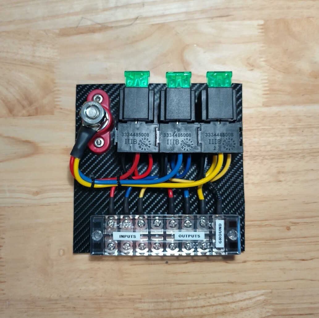 Race Car Fuse/ Relay Panel Block 3 Way LS Swap Custom Universal Drag