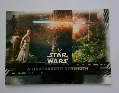 A Lightsabers Strength Green Star Wars The Rise of Skywalker Topps 