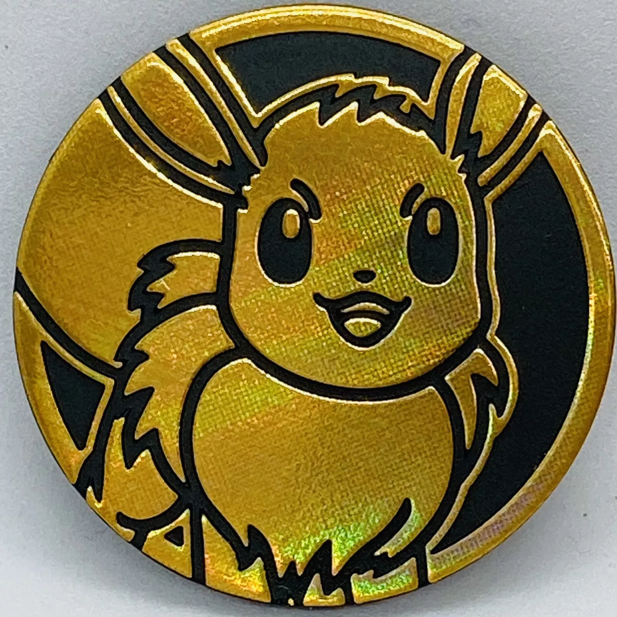 Pokemon Trading Card Games Eevee Gold Plastic Coin Japanese