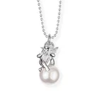 Angel with Pearl Pendant without Chain Heartbreaker Dragon Rock LD-PA-35-PW Silver