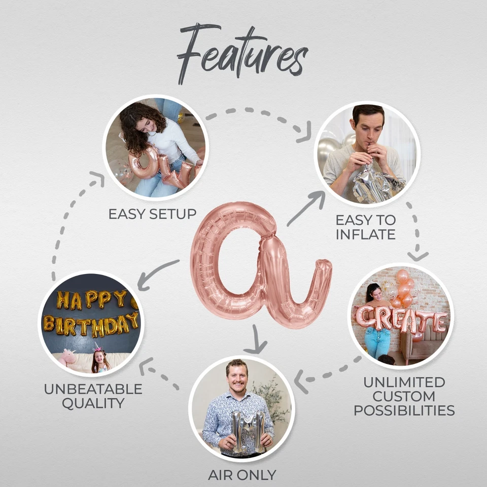 FELIZ DÍA DE SAN PADDYS Estandarte Globo Letra Cursiva - Decoraciones Día de San Patricio Foto 3 de 4