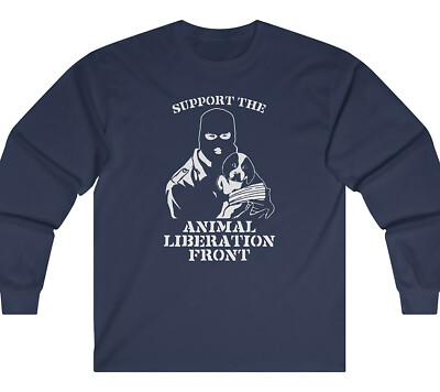 Support Animal Liberation Front ALF Rights Veg - Long Sleeve T Support Animal Liberation Front ALF Rights Veg - Long Sleeve T