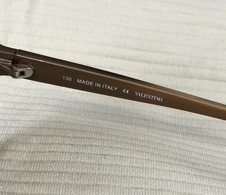 Valentino Square Butterfly Sunglasses Brown Bronze Italy 278 V609S 59 17 130 mm - Image 3 of 4