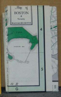Undated Street Map of Boston, Massachusetts
