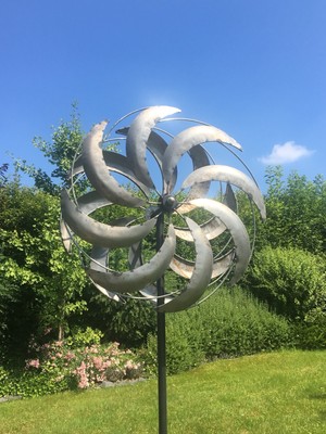 XXL Windrad NEO ArtFerro Windspiel Gartenstecker Gartendeko Metall